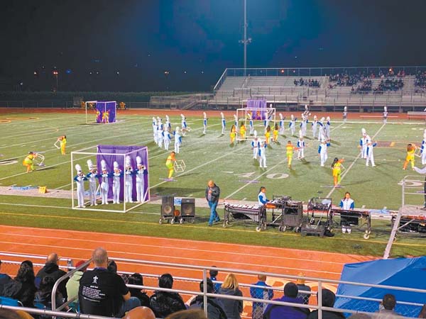 Marching band captures first place